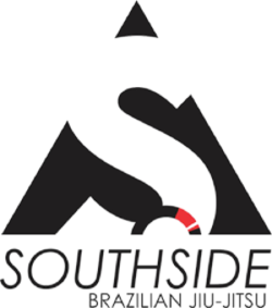 Southside Brazilian Jiu-Jitsu logo with stylized letter 'S' and red circle on a white background